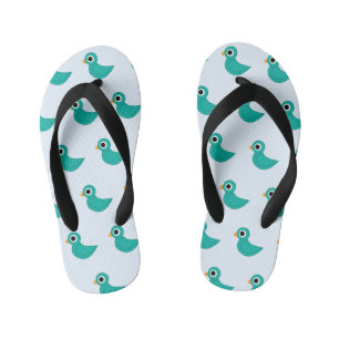 Bird Illustration Kid's Thongs