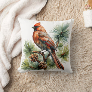 Bird illustration Throw Pillow