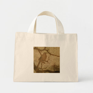 Bird in A Branch Mini Tote Bag