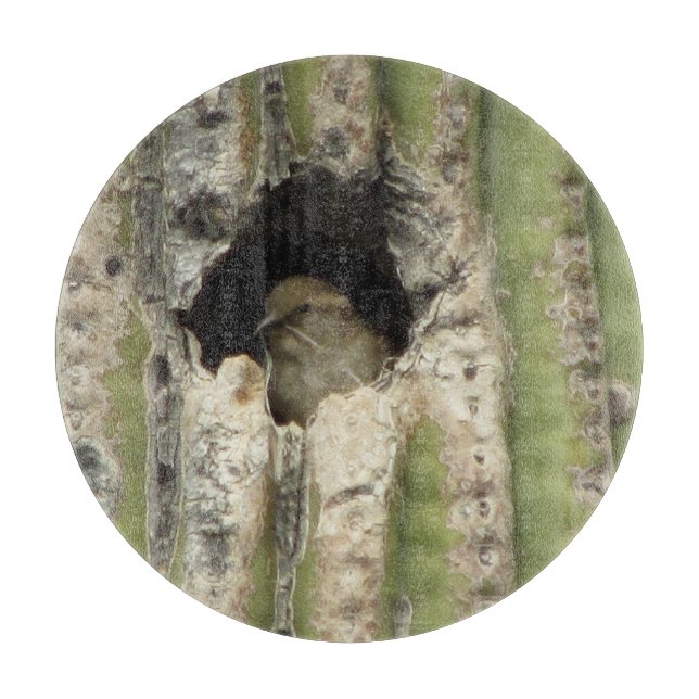 Bird in a Saguaro Nest Cutting Board (Front)
