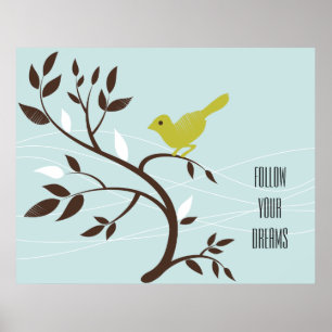 Bird in a Tree Poster