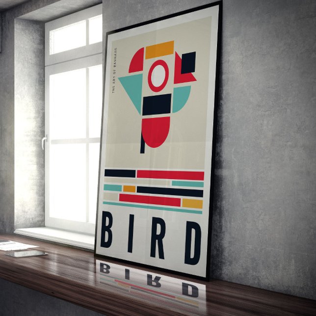 Bird in art of Bauhaus. Poster (Creator Uploaded)