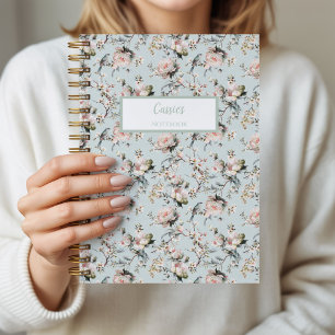 Bird in Blossom Personalised Journal Notebook