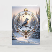Bird in Christmas Ornament Holiday