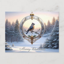 Bird in Christmas Ornament
