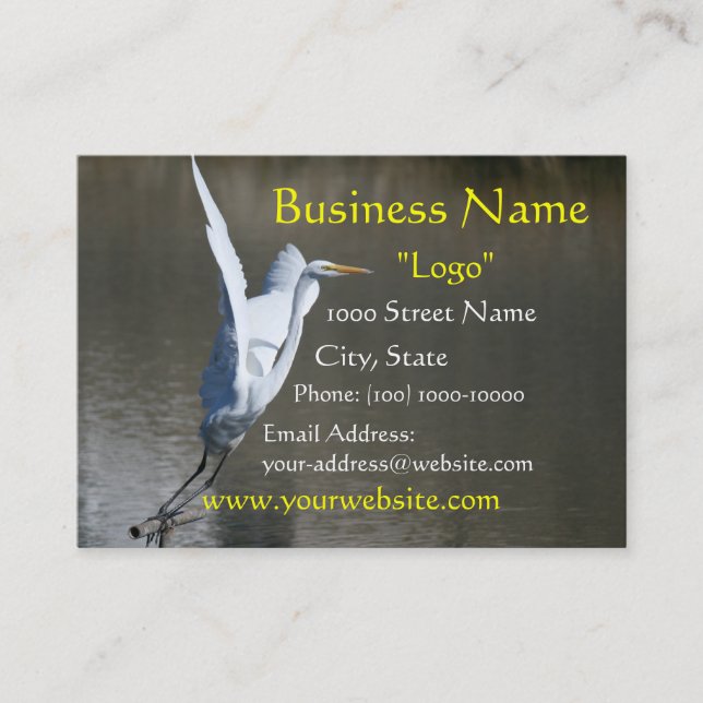 Bird in Flight Business Card (Front)