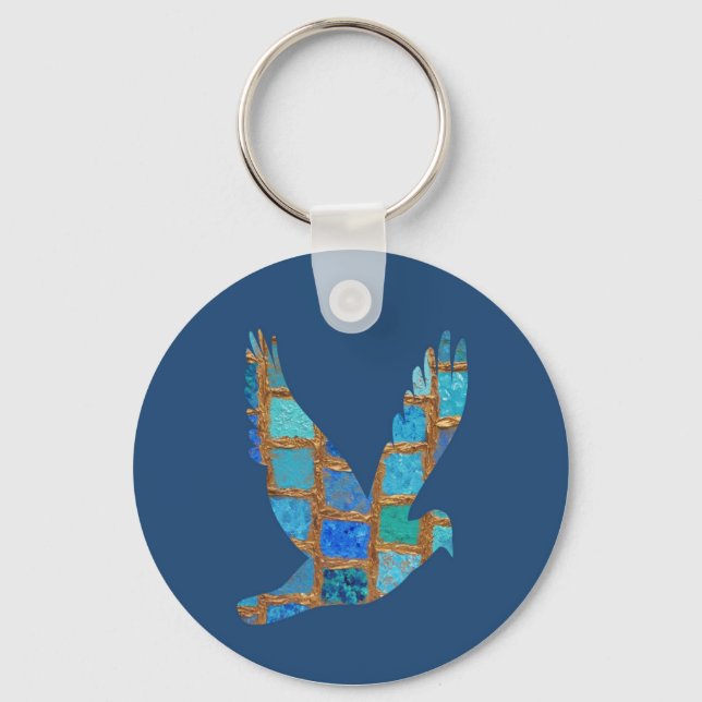 Bird in flight key ring (Front)