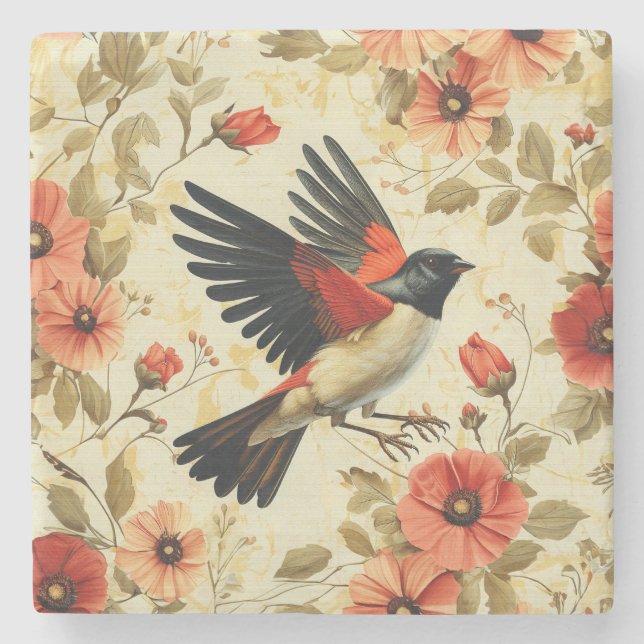 Bird in Flight  Stone Coaster (Front)