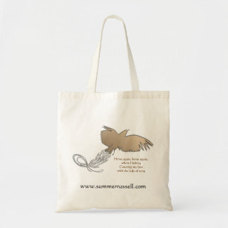 Bird in flight tote bag