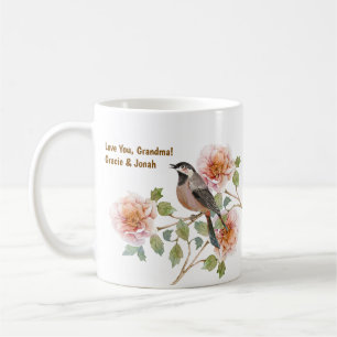 Bird in Florals and Photo Coffee Mug