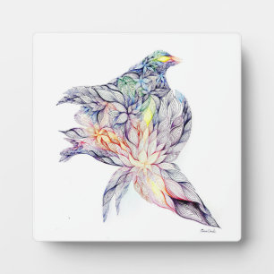 Bird in her nest plaque