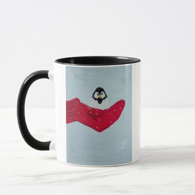 Bird in Mitten Mug (Left)