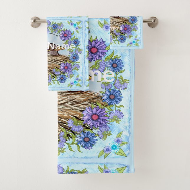 Bird In Nest Bath Towel Set (Insitu)