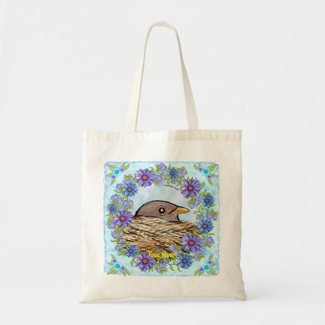 Bird In Nest   tote bag (Front)
