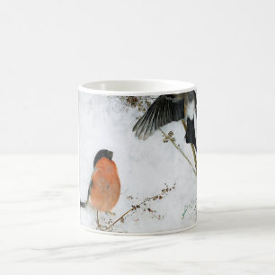 Bird in Snow, Bruno Liljefors Coffee Mug