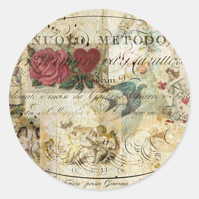 Bird in the Hand Classic Round Sticker (Front)