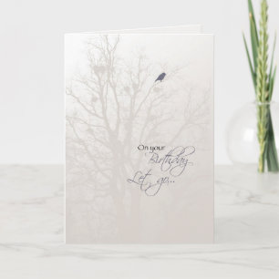 Bird in Tree Recovery Birthday Card