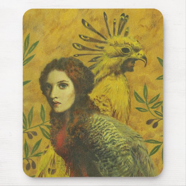 Bird Lady Mutant Design Mouse Pad (Front)