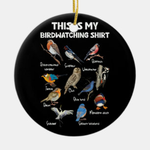 Bird Lover Birdwatcher Birder This Is My Birdwatch Ceramic Ornament