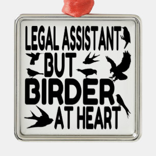 Bird Lover Legal Assistant Metal Tree Decoration