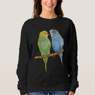 Bird Lover Parakeet Lovers sweet birding, cool ret Sweatshirt