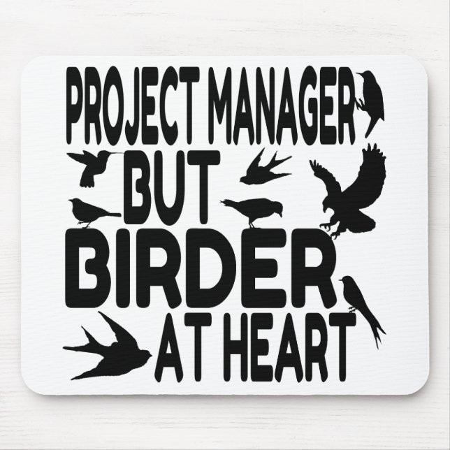 Bird Lover Project Manager Mouse Pad (Front)