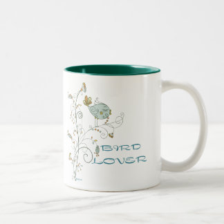 BIRD LOVER Two-Tone COFFEE MUG