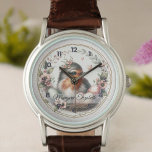 Bird Lover Watch<br><div class="desc">Personalized bird illustration watch makes a unique and thoughtful gift for bird lovers and nature enthusiasts. Featuring a charming "Thinking of You" design, this custom watch is perfect for birthdays, anniversaries, or special occasions. Add a personal touch to your gift with this stylish and meaningful accessory that keeps loved ones...</div>