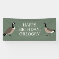 Bird Lovers Canada Geese Illustration Personalised