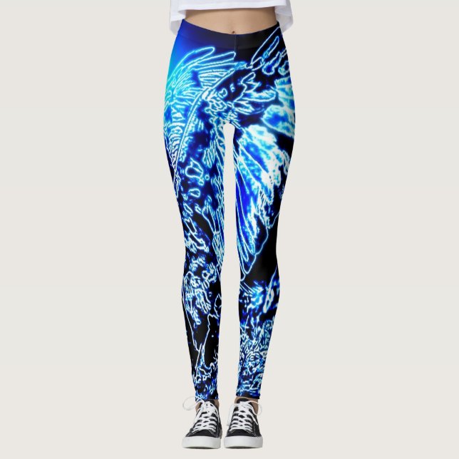 Bird Models: Magnified Eagle 01-01 Leggings (Front)