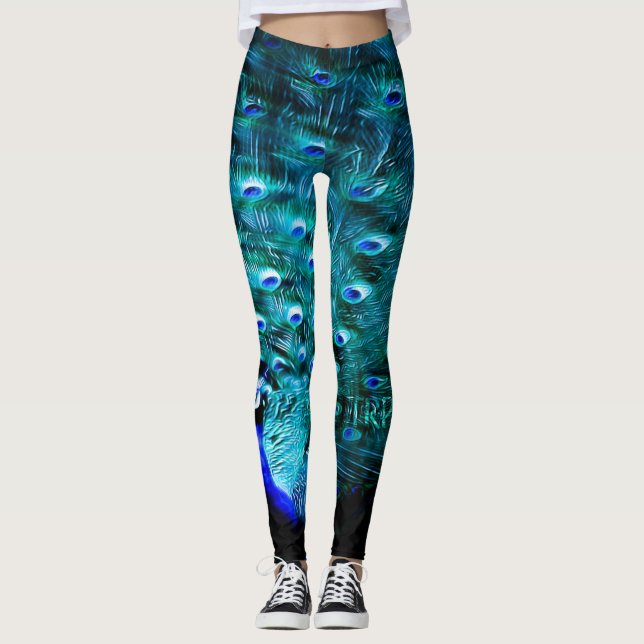 Bird Models: Pretty Peacocks 03-01 Leggings (Front)