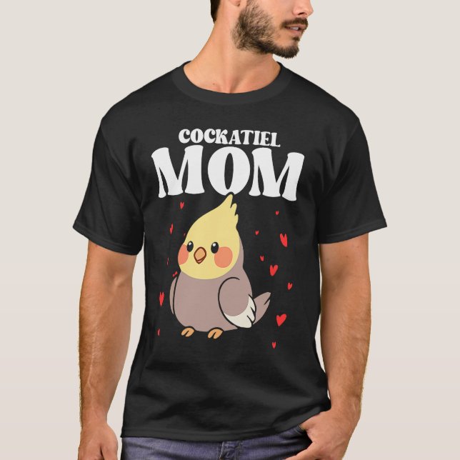 Bird Mom Cockatiels Birding Bird Watching Mother B T-Shirt (Front)