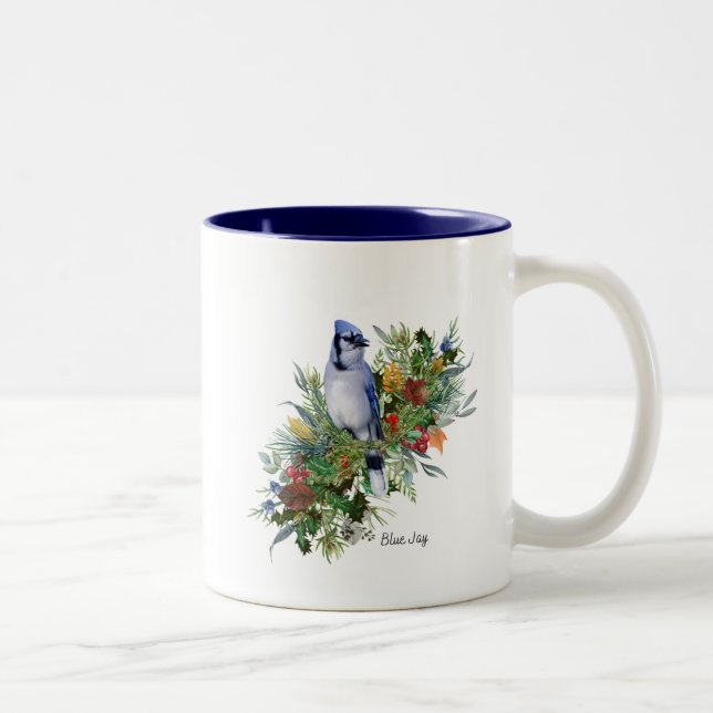 Bird Mug Blue Jay (Right)