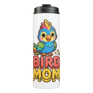 Bird Mum Cute Parrot Thermal Tumbler