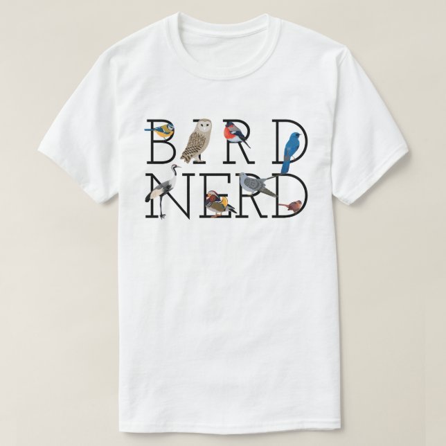 Bird Nerd Assortment 5 T-Shirt (Design Front)