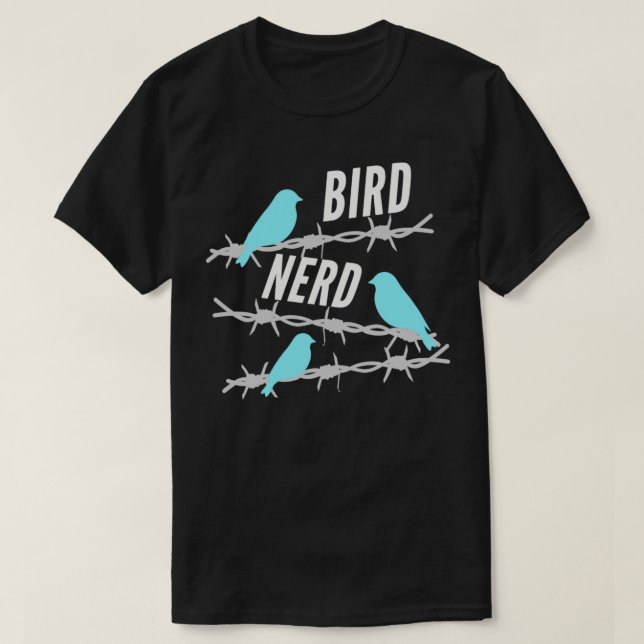 Bird Nerd Birdwatching Bider Gift T-Shirt (Design Front)
