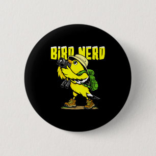 Bird nerd funny bird watching birds american 6 cm round badge