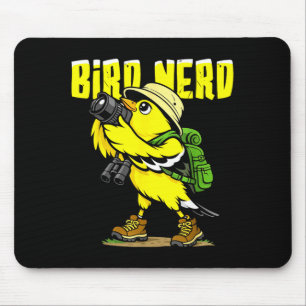 Bird nerd funny bird watching birds american mouse pad