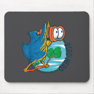 Bird Nerd Funny Bird Watching Birds Lover Ornithol Mouse Pad
