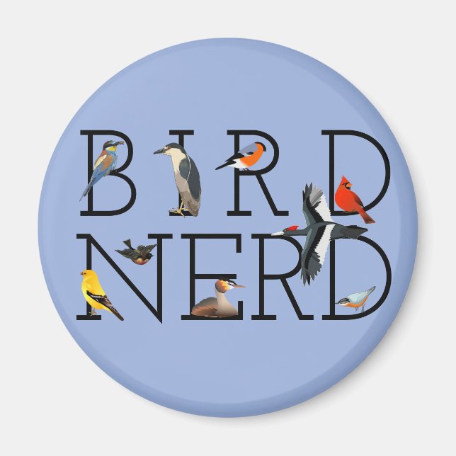 Bird Nerd Magnet (Front)