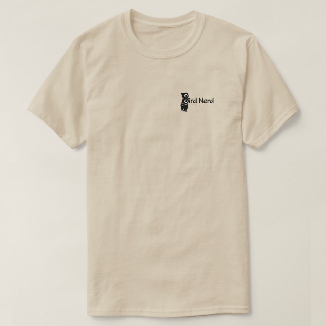 Bird Nerd Owl T-Shirt (Design Front)