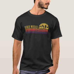 Bird Nerd Retro Vintage Distressed Bird Watcher T-Shirt