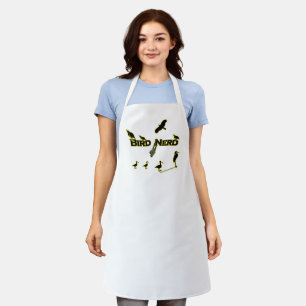 Bird Nerd Silhouette  Apron