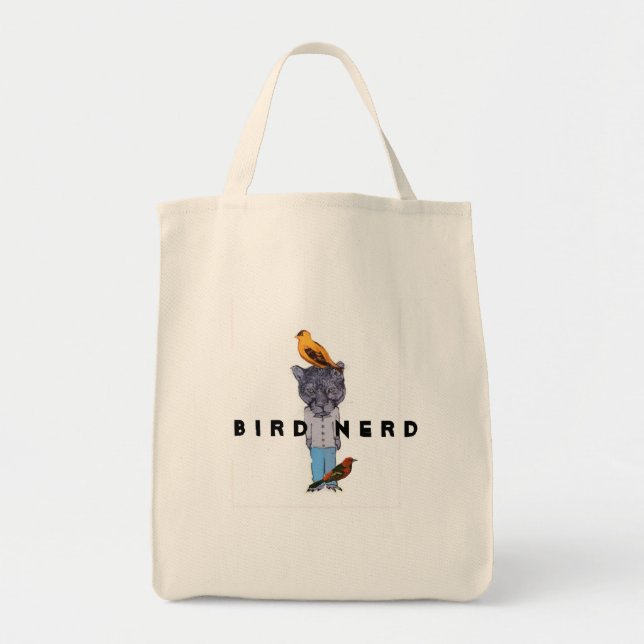 Bird Nerd tote (Front)