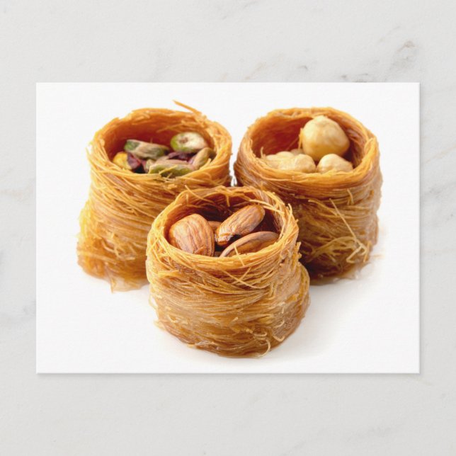 Bird nest baklava postcard (Front)