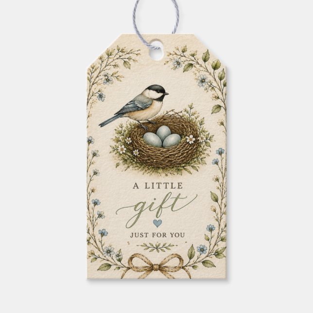 Bird Nest Gift Tags (Front)