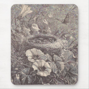 Bird Nest Mouse Pad