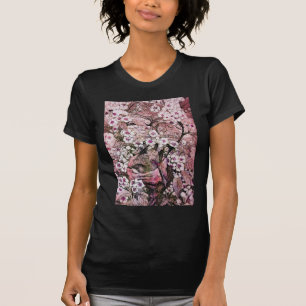 BIRD NEST,PINK WHITE SPRING FLOWERS AND TREE T-Shirt