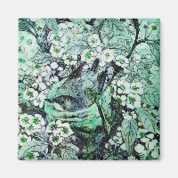 BIRD NEST ,white green