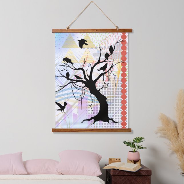 Bird of a Feather Be Unique Together Hanging Tapestry (Bedroom)